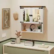 Mirror Bathroom Cabinet Wall - Temu