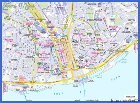 Map of Lisbon - ToursMaps.com