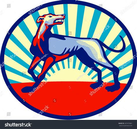 Illustration Angry Greyhound Dog Mouth Open Stock Vector (Royalty Free) 307475861 | Shutterstock