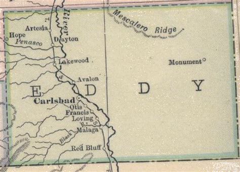 Eddy County 1914 Map