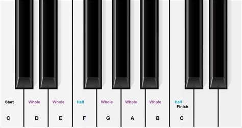 Piano Keys Chart for Beginner Piano Students