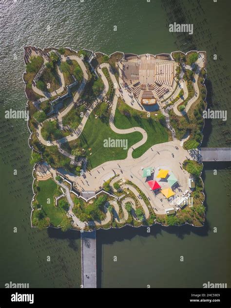 Aerial view of the Little Island in New York City Stock Photo - Alamy