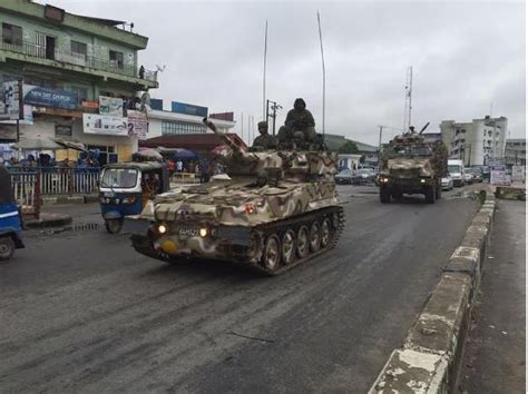 See The Armored Tanks Deployed By The Nigerian Army In Niger Delta