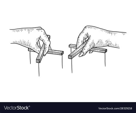 Puppeteer hands sketch Royalty Free Vector Image