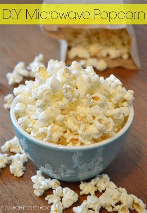 DIY microwave popcorn is a quick, easy, and healthy snack. It tastes just like air popped, but ...