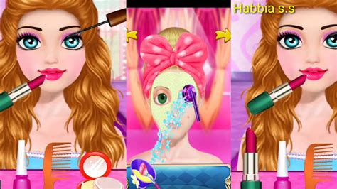 Doll habbia to marry Andi. Makeup Salon.Barbie doll game. for kid ...