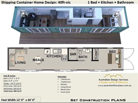 40 Foot Shipping Container Home Floor Plans - Kelakuan