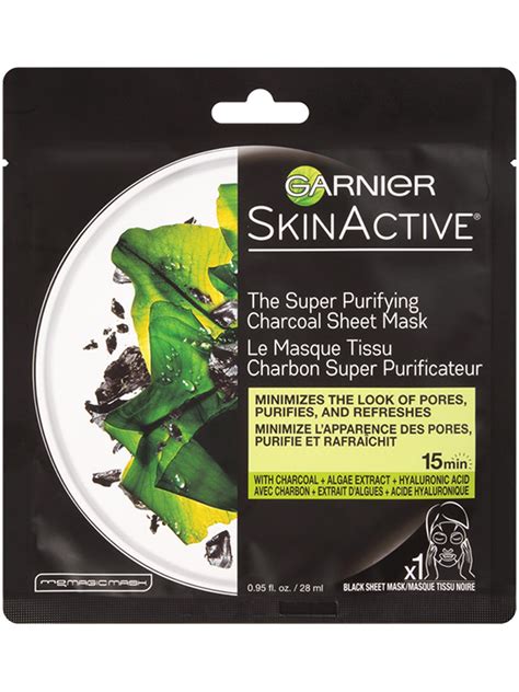 Super Purifying Charcoal Sheet Face Mask - Garnier SkinActive