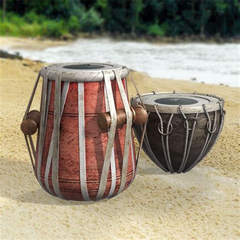 Indian Tabla Set Percussion 3d Max