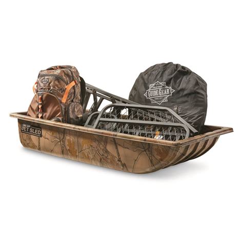 Shappell Jet Sled 1, Camo - 614658, Ice Fishing Shelters & Sleds at ...