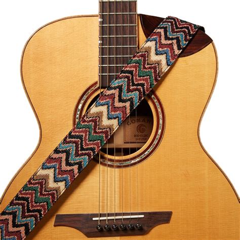 Amumu Pure Cotton Woven Guitar Straps Leather End Folk Acoustic Electric Strap Guitarra Bass ...