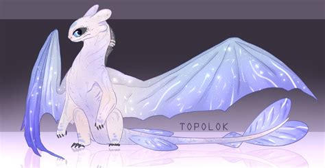 LIGHT FURY ADOPTABLE - CLOSED by Topolok on DeviantArt | How train your dragon, How to train ...