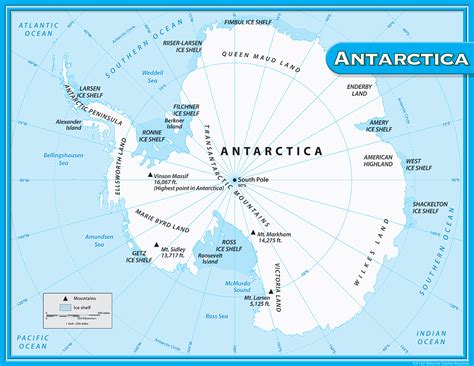 Antarctica Map Chart - TCR7651 | Teacher Created Resources