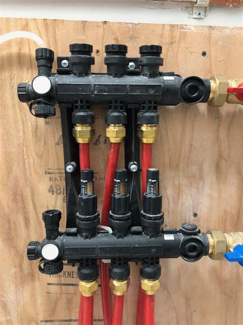 Uponor manifold incorrectly installed. Can I simply reverse the pieces ...