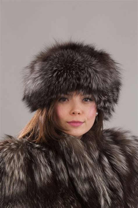 Silver Fox Fur Hat | Fox Fur Accessories | V Furs London