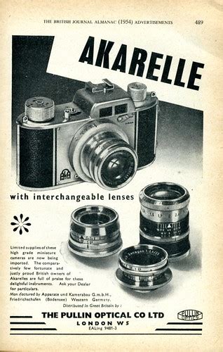 Akarelle camera with interchangeable lenses 1954 | Nesster | Flickr