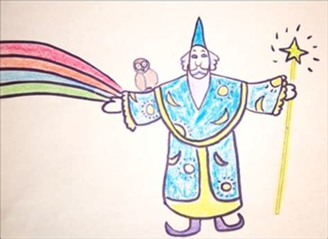 How to draw how to draw a magician - Hellokids.com