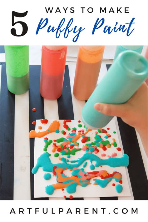 5 Puffy Paint Ideas for Kids