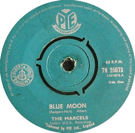 The Marcels - Blue Moon (1961, Vinyl) | Discogs