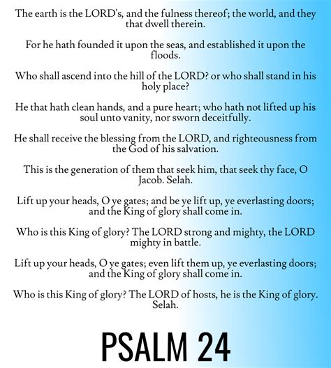 Psalm 24 kjv – Artofit