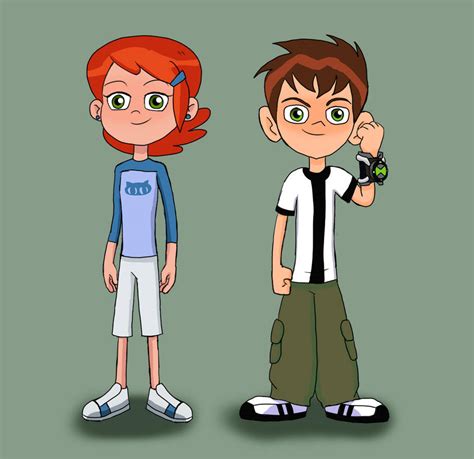 Ben and Gwen (Reboot) in original clothing by WaRrior9100 on DeviantArt