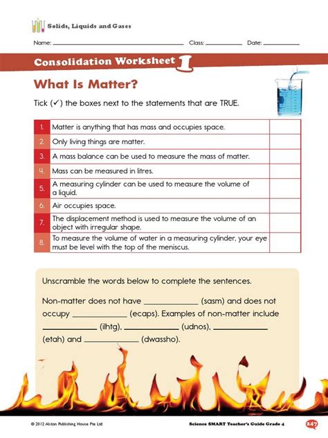 Solid Liquid Gas Worksheet Alston Worksheet solid Liquid Gas Matter Cell City, What Is Matter ...