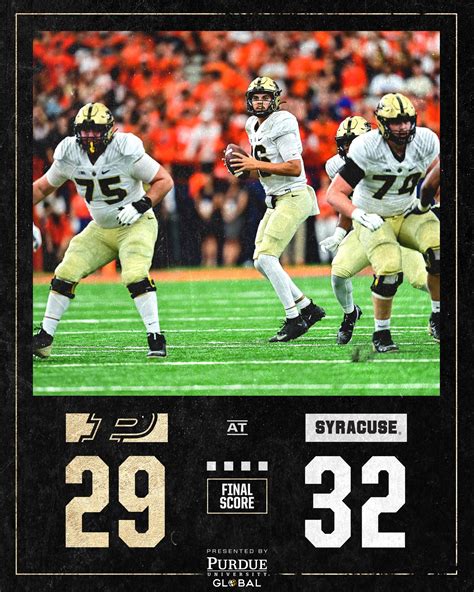 Purdue Football on Twitter: "Tough loss on the road for the Boilers ...