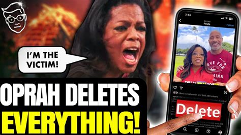 Oprah DELETES Accounts, LOCKS Comment Section In Maui Fire BACKLASH | Oprah: "I'm The REAL VICTIM!"