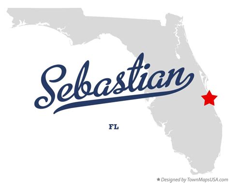 Map of Sebastian, FL, Florida