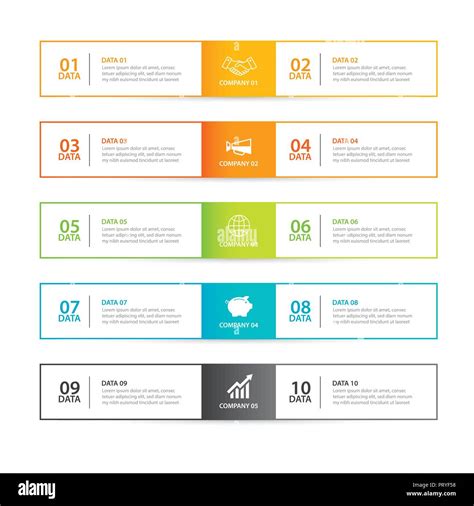 Horizontal Timeline Infographics Design Template Stock Photos ...