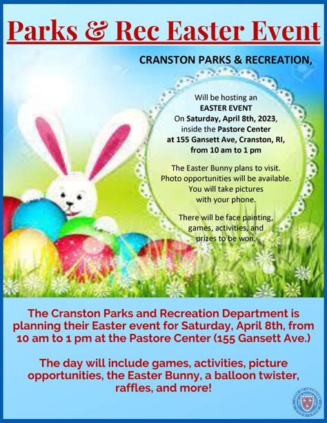 Parks & Rec. Seeking Volunteers for April 8th Easter Event