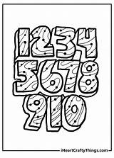 Number Coloring Pages For Kids sketch template