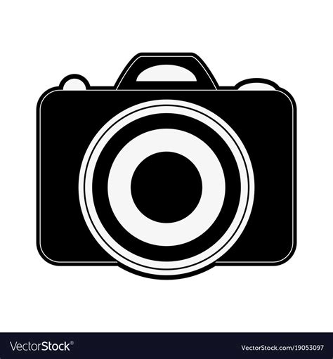 Photographic camera symbol Royalty Free Vector Image