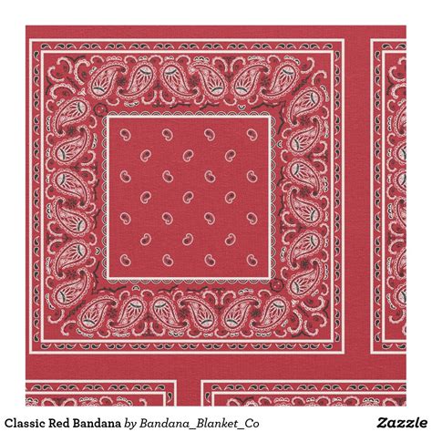 Classic Red Bandana Fabric in 2021 | Red bandana, Fabric, Printing on fabric