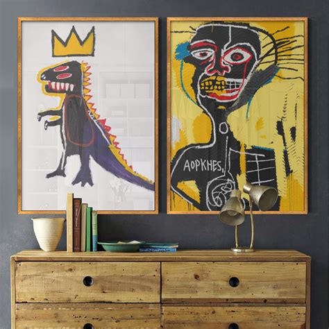 Jean Michel Basquiat Print Dinosaur Poster Celebrity Poster | Etsy