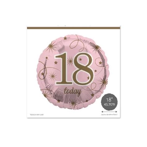 Ballunar - Foil Balloon - Number 18 - Gold And Pink | Konga Online Shopping