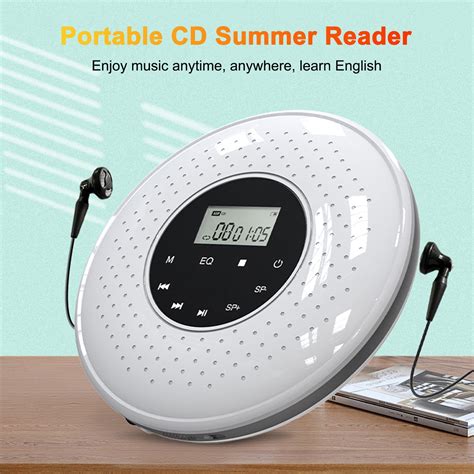 Dcenta Sound Box CD Player with Wired Headphones, TF Card Compatibility, LCD Display Your ...