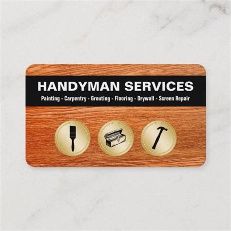 Handyman Business Cards | Zazzle | Handyman business, Business cards, Handyman services