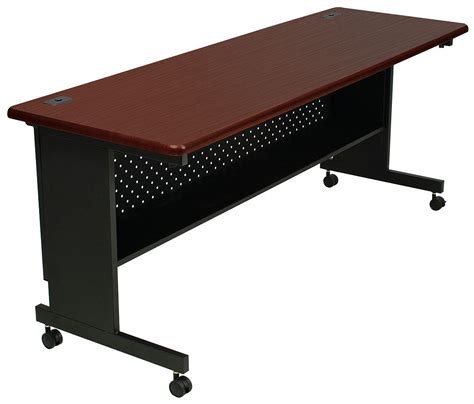 BALT Rectangle Mobile Training Table, Mahogany, 60 inW x 30 in Depth ...