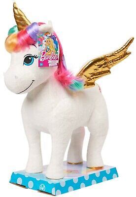 Barbie Dreamtopia Rainbow Unicorn Pegasus 15" Plush Doll Stuffed Animal ...