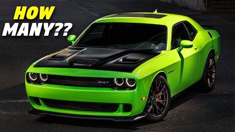 How Rare is a Dodge Challenger Hellcat? -- 2015-2019 Production Numbers (Colors, Options, etc ...