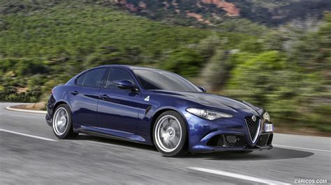 Alfa Romeo Giulia Quadrifoglio | 2017MY (Blue) | Front Three-Quarter