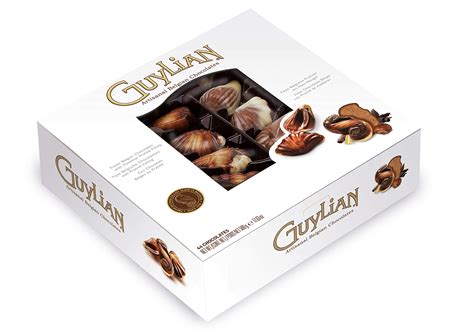 GuyLian Original Praline Seashells Chocolates in Double Layered Gift Box, Chocolate, 500 gram ...