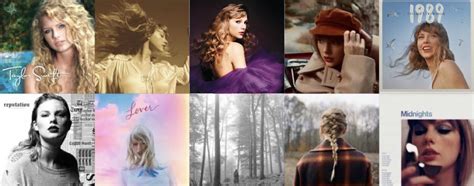 All of Taylor’s album covers : r/TaylorSwift