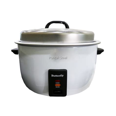 BUTTERFLY 10Liter Commercial Electric Rice Cooker L/50P Periuk Nasi Elektrik Kapasiti Besar ...