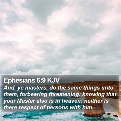 Ephesians 6:9 KJV Bible Verse Images