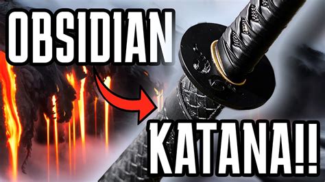 We Made a BEAUTIFUL Obsidian Katana!! - YouTube