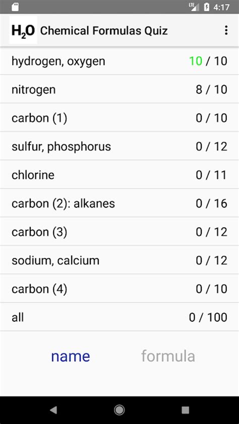 Chemical Formulas Quiz APK para Android - Download