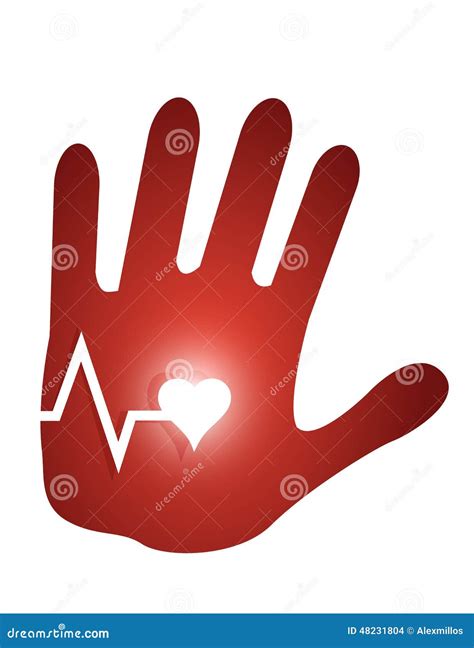 Lifeline Hand Illustration Design Stock Illustration - Illustration of hand, print: 48231804