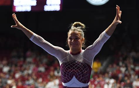 No. 3 Alabama gymnastics ties with No. 4 Arkansas in another top-five ...